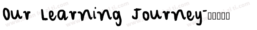 Our Learning Journey字体转换